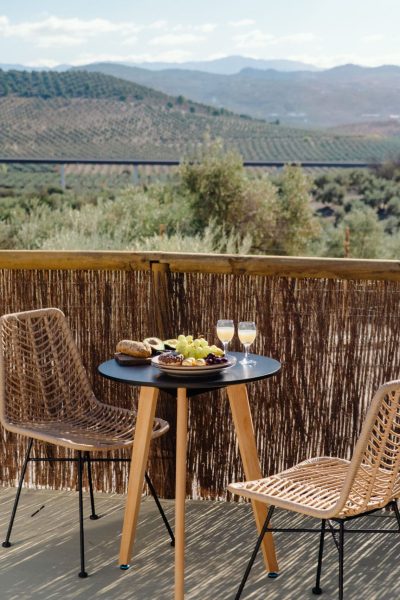 Terraza con vistas a olivar
